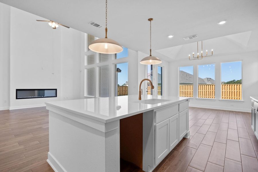 Furnished interior view inside a new home in Parmer Ranch, Georgetown (Image 11).