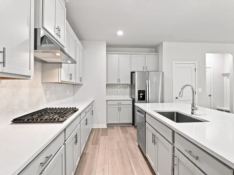 Furnished interior view inside a new home in The Heritage at Buffaloe Reserve, Raleigh (Image 4).