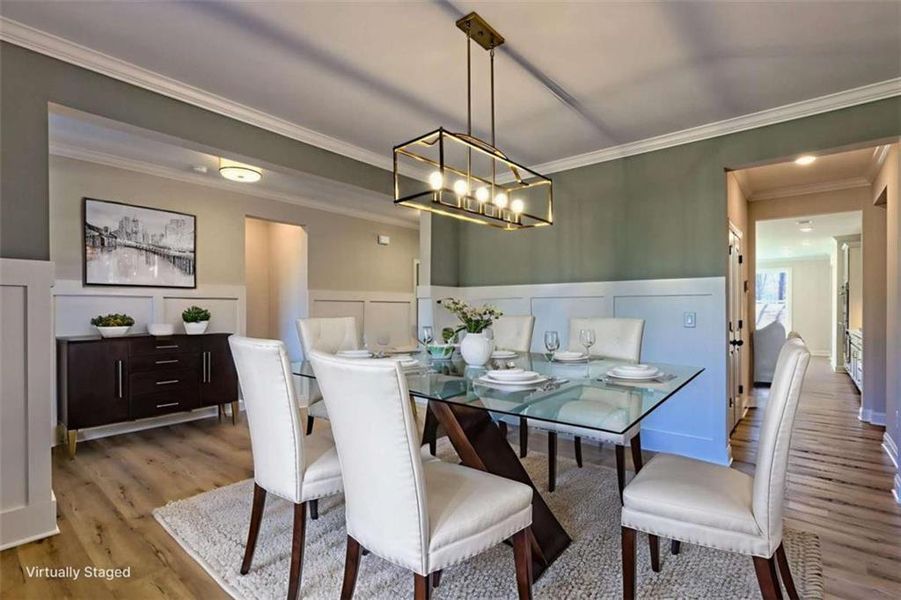 Furnished interior view inside a new home in , Clarkesville (Image 5).