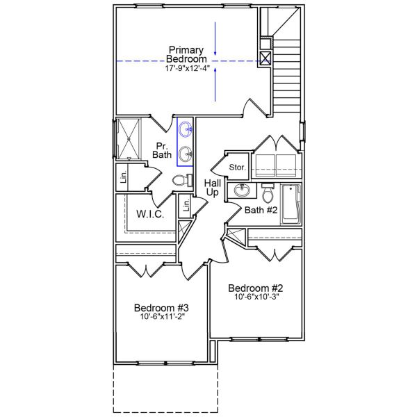 2D floor plan layout of this home in Pinecrest, West Columbia, SC (Image 3).
