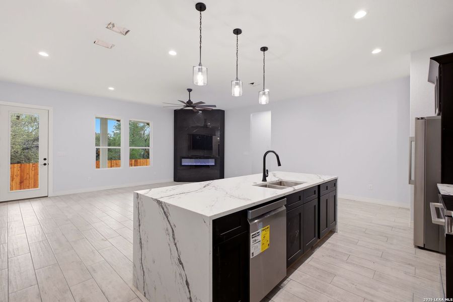 Furnished interior view inside a new home in , Spring Branch (Image 8).