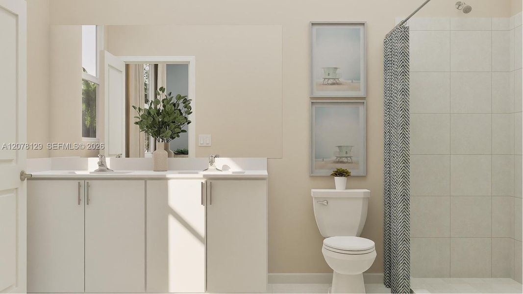 Furnished interior view inside a new home in Breezewood, Miami (Image 4).