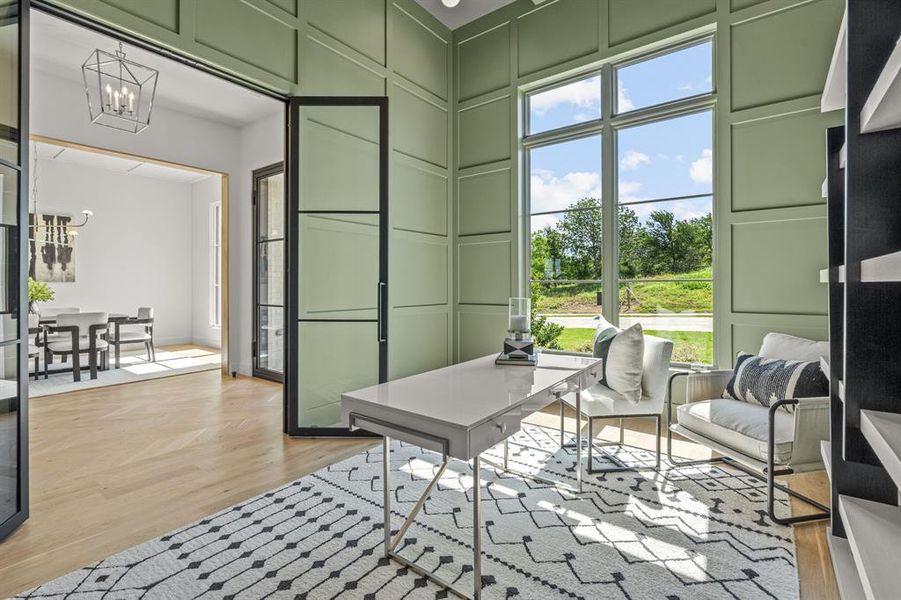 Furnished interior view inside a new home in , Fort Worth (Image 15). Furnished interior view inside a new home in , Fort Worth (Image 15).