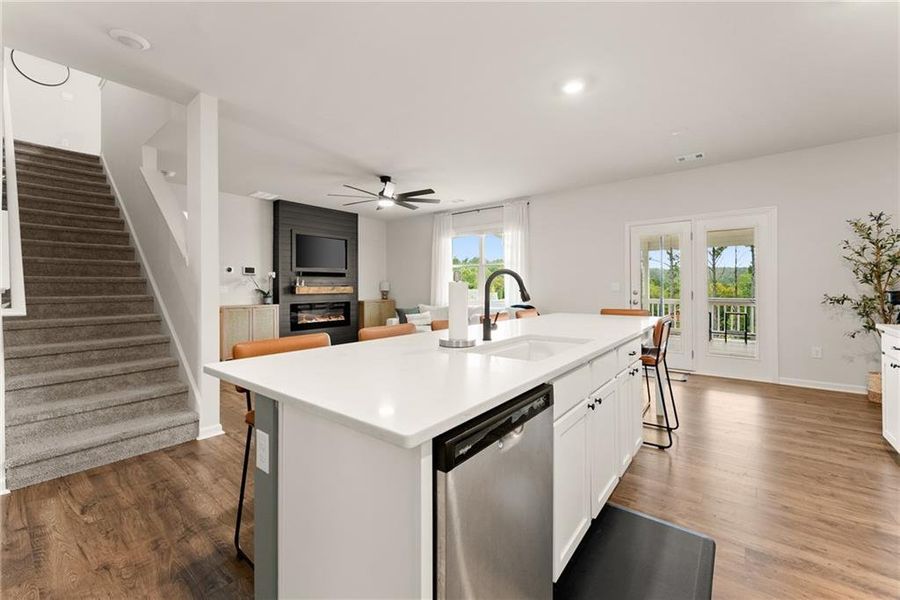 Furnished interior view inside a new home in , Dawsonville (Image 14).