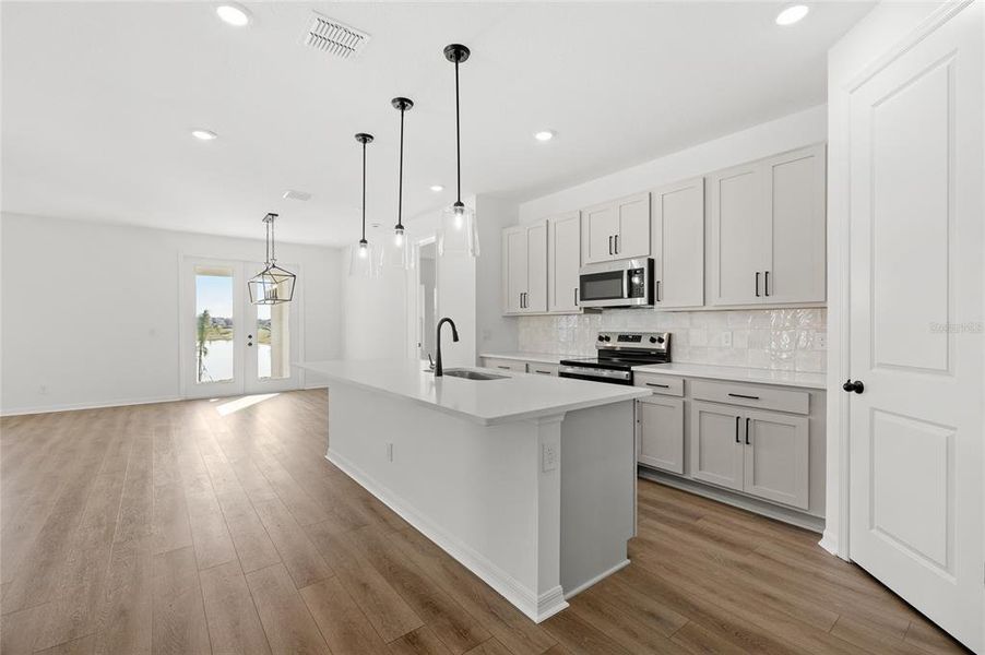 Furnished interior view inside a new home in , Kissimmee (Image 10).