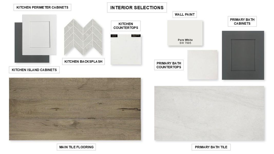 Sample of building materials used in homes in Artavia 55' - Valencia, Conroe (Image 21).