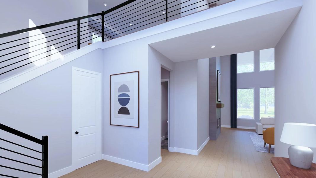 Spacious, unfurnished interior of a new home in Lakes of Cane Island - 80', Katy (Image 5).