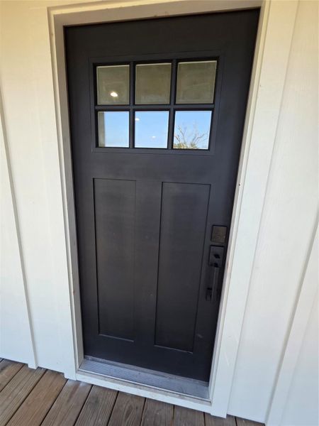 Exterior details and patio area of a home in , Bridge City (Image 19).