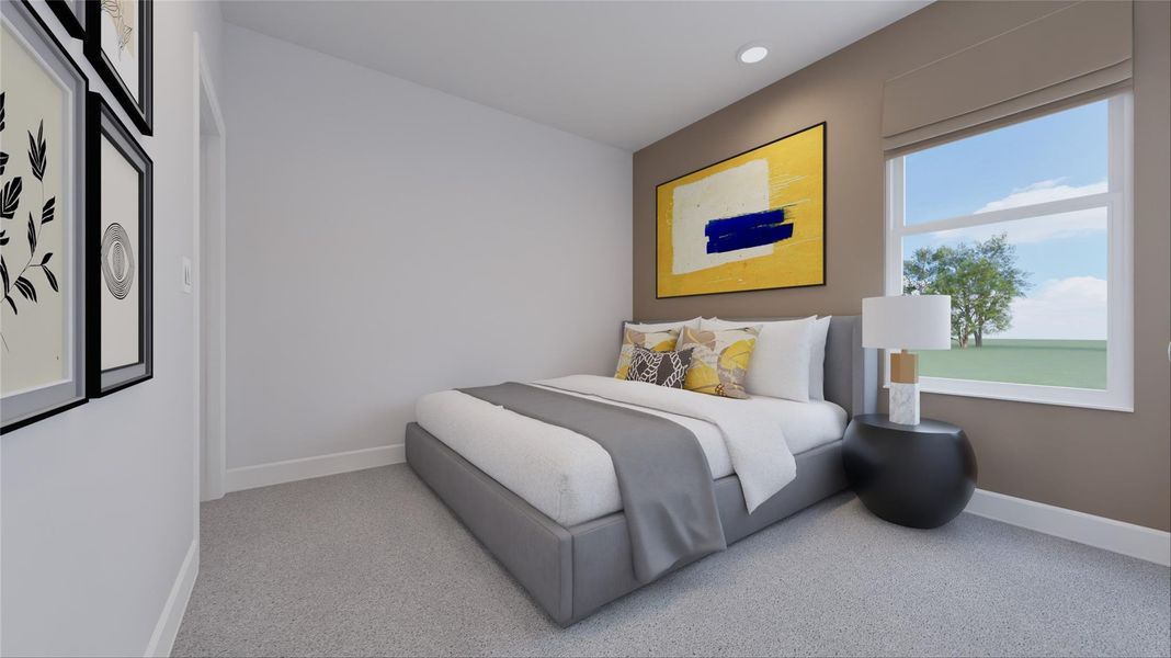 Furnished interior view inside a new home in Oakberry Trails, Waller (Image 26).