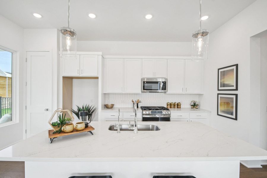 Furnished interior view inside a new home in Novel, Austin (Image 30).