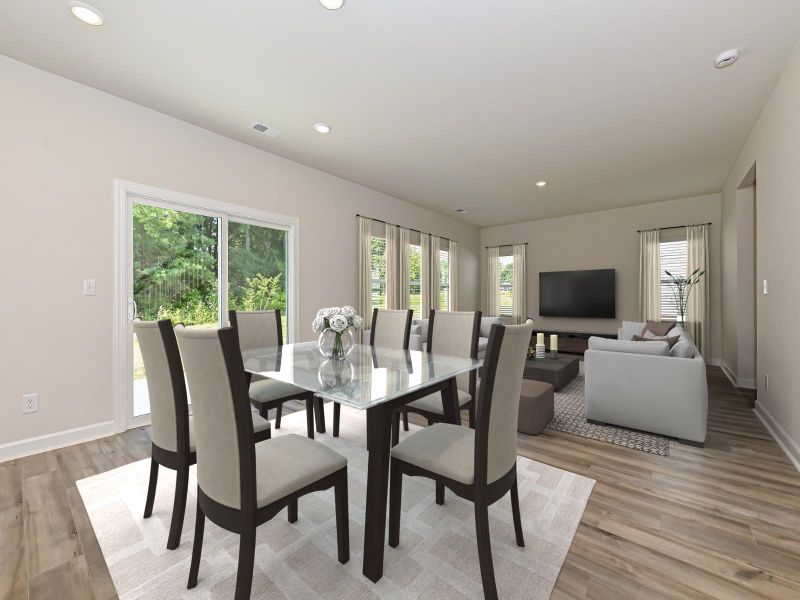 Furnished interior view inside a new home in Harper Landing, Stanley (Image 8).