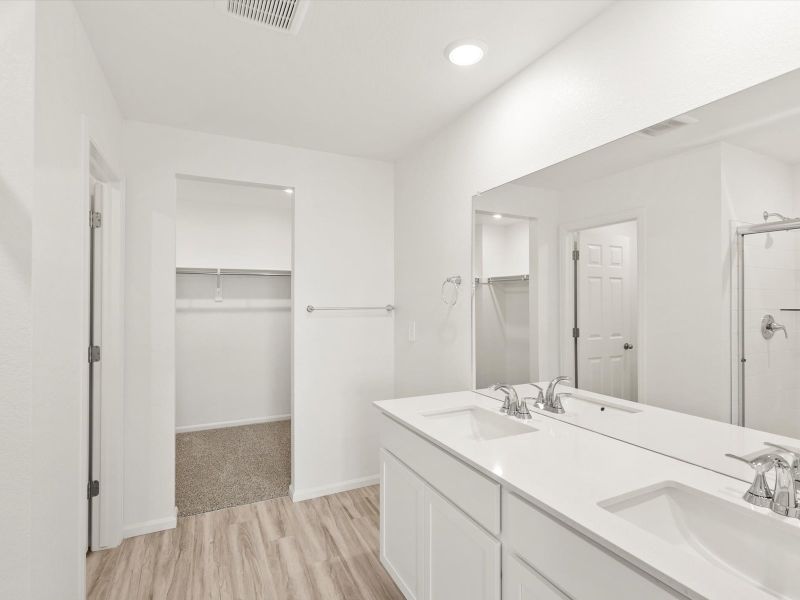 Furnished interior view inside a new home in Skyview at High Point, Aurora (Image 4).