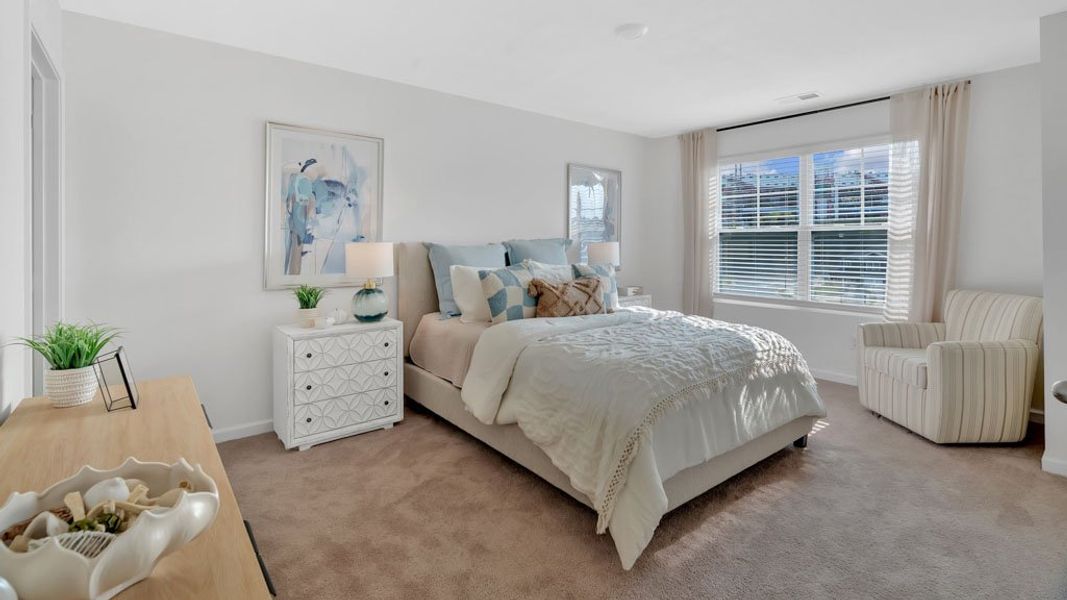 Furnished interior view inside a new home in Hudson Terrace Townhomes, Bristol (Image 6). Furnished interior view inside a new home in Hudson Terrace Townhomes, Bristol (Image 6).