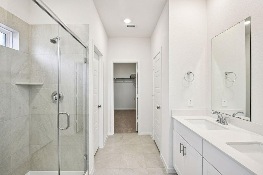 Furnished interior view inside a new home in Landing Meadows - Traditional Series, New Caney (Image 14).