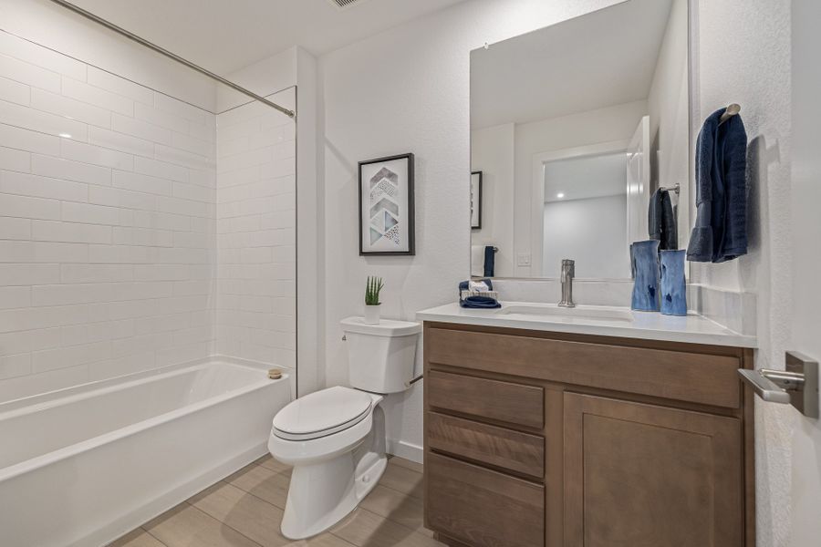 Furnished interior view inside a new home in The Vistas at West Mesa, Colorado Springs (Image 24).