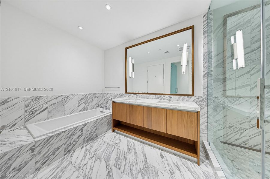 Furnished interior view inside a new home in , Miami (Image 8).