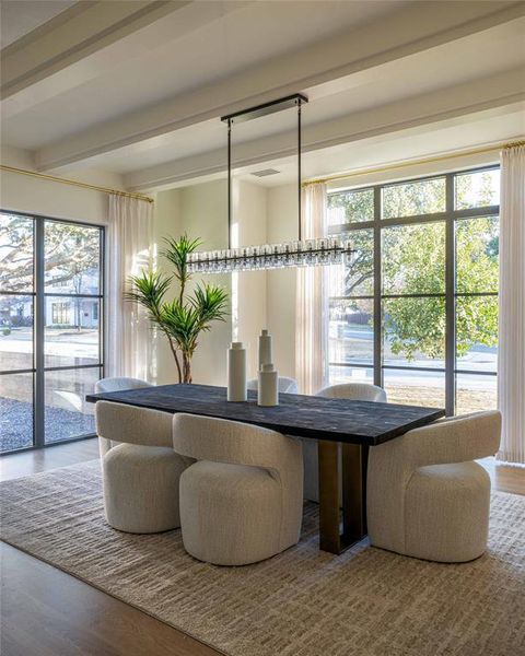 Furnished interior view inside a new home in , Dallas (Image 8).