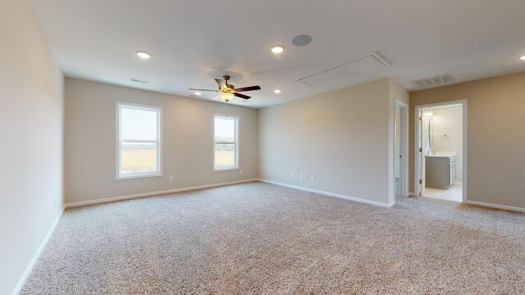Representative unfurnished interior of a home built from the Clayton A by JC Jackson Homes,LLC in Heritage Pointe, Newport (Image 28).