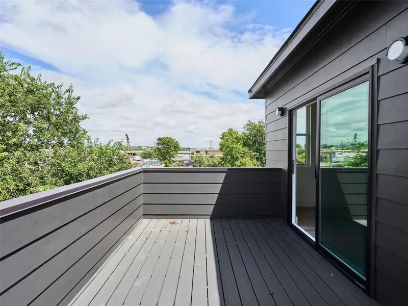 View of wooden terrace View of wooden terrace