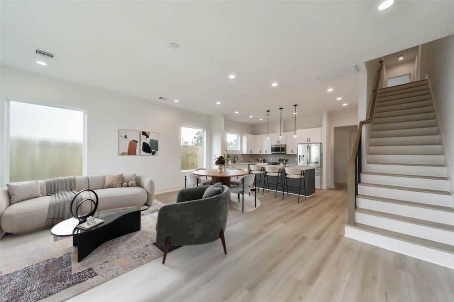 Furnished interior view inside a new home in , Houston (Image 26). Furnished interior view inside a new home in , Houston (Image 26).