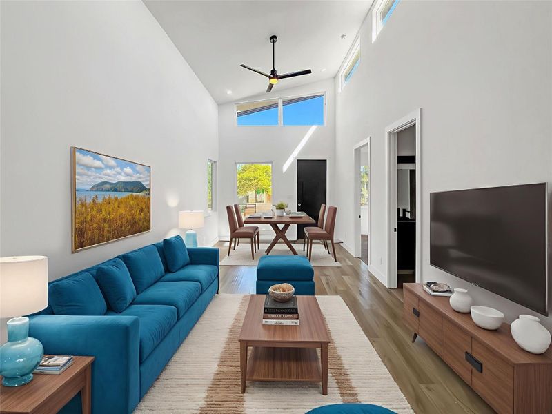 Furnished interior view inside a new home in , Houston (Image 8). Furnished interior view inside a new home in , Houston (Image 8).