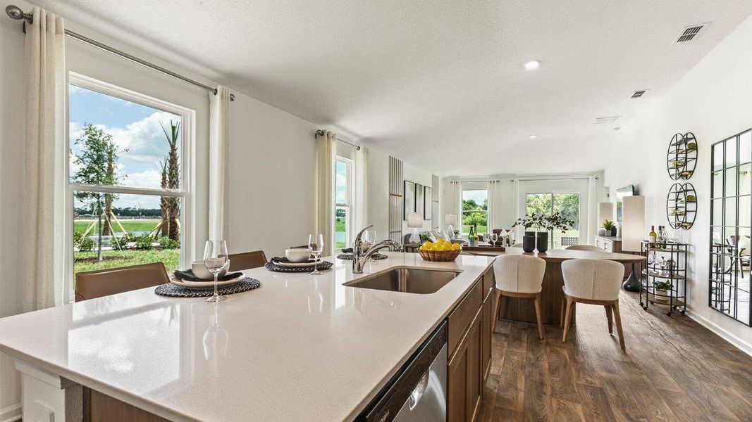 Representative furnished interior of a home built from the BERKELEY by D.R. Horton in Rookery, Green Cove Springs (Image 8).