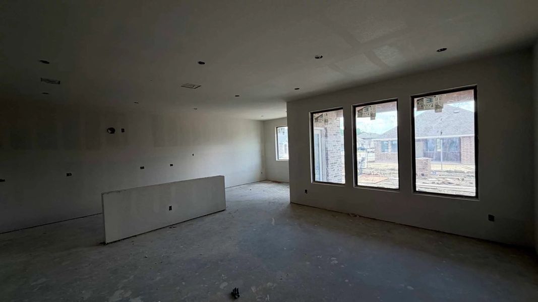 Open Kitchen-Living-Dining Room Construction Progress