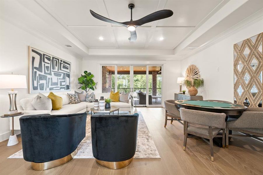 Furnished interior view inside a new home in The Resort on Eagle Mt. Lake, Fort Worth (Image 17).
