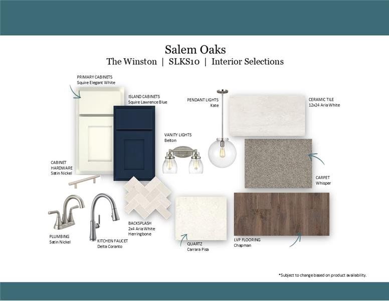 Sample of building materials used in homes in Salem Oaks, Murfreesboro (Image 38).