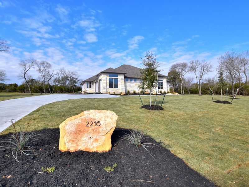 Image 539 representing the San Simeon I by Giddens Homes in Clearwater Ranch, Liberty Hill, TX.