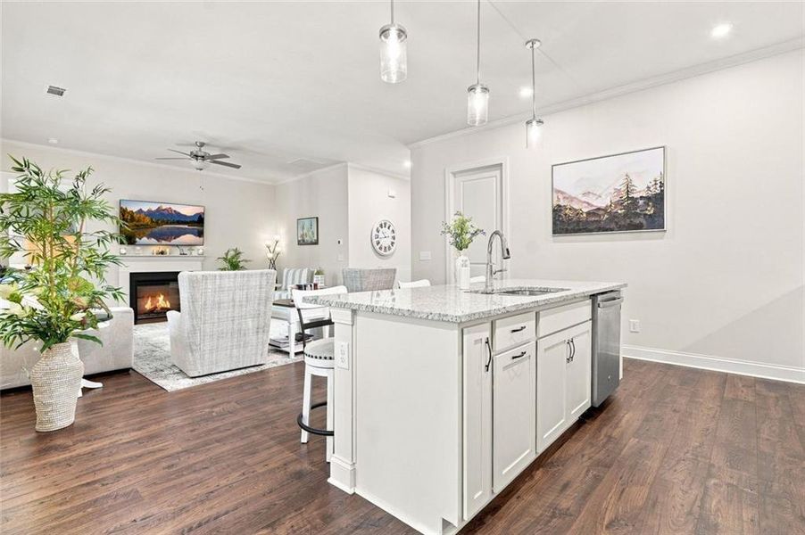 Furnished interior view inside a new home in , Ellijay (Image 18).