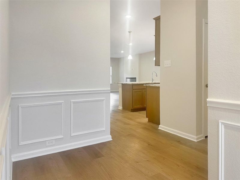 The Crawford- Foyer into Hall. Home is under construction, photos used for illustration only; actual features, colors, and upgrades may vary. The Crawford- Foyer into Hall. Home is under construction, photos used for illustration only; actual features, colors, and upgrades may vary.