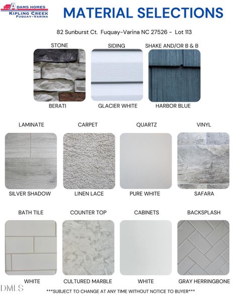 82 Sunburst Ct. Fuquay-Varina NC 27526 82 Sunburst Ct. Fuquay-Varina NC 27526