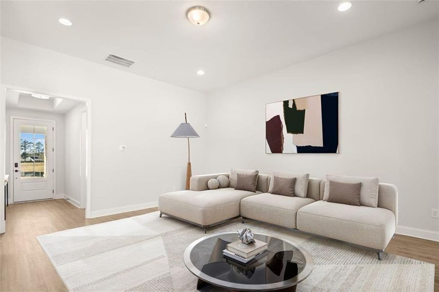 Furnished interior view inside a new home in Soleil Summit Chase, Snellville (Image 7).