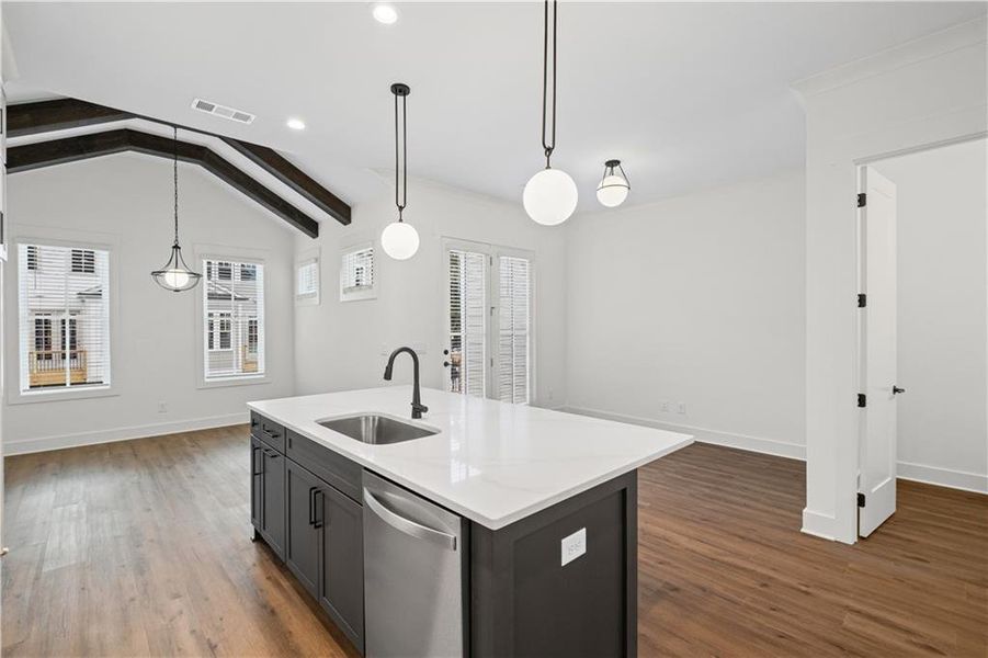 Furnished interior view inside a new home in Devin's Shire - A Kennesaw Tradition, Kennesaw (Image 15).