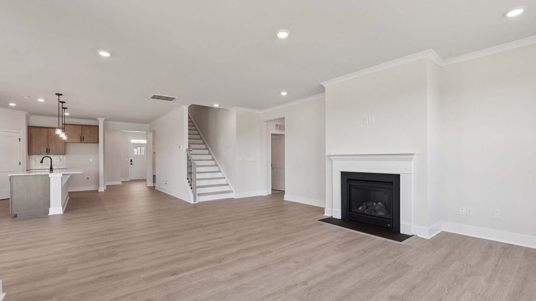 Representative unfurnished interior of a home built from the Hartwell by D.R. Horton in Westport, York (Image 14). Representative unfurnished interior of a home built from the Hartwell by D.R. Horton in Westport, York (Image 14).