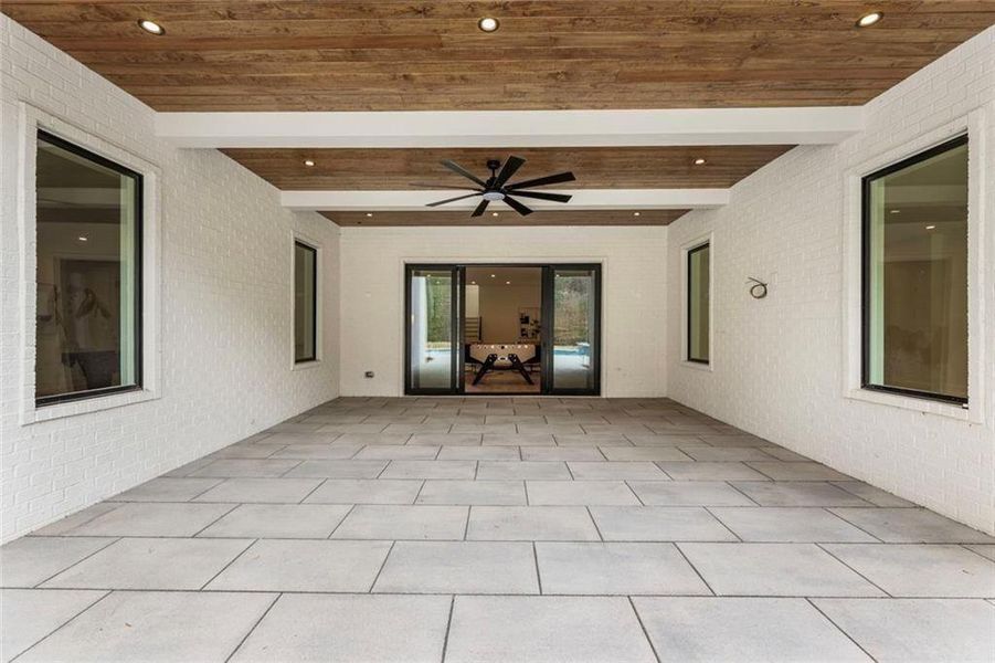 Exterior details and patio area of a home in , Sandy Springs (Image 3). Exterior details and patio area of a home in , Sandy Springs (Image 3).