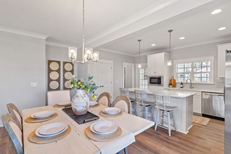 Representative furnished interior of a home built from the Grantville by Bill Clark Homes in The Sanctuary at Sunset Beach, Sunset Beach (Image 11).