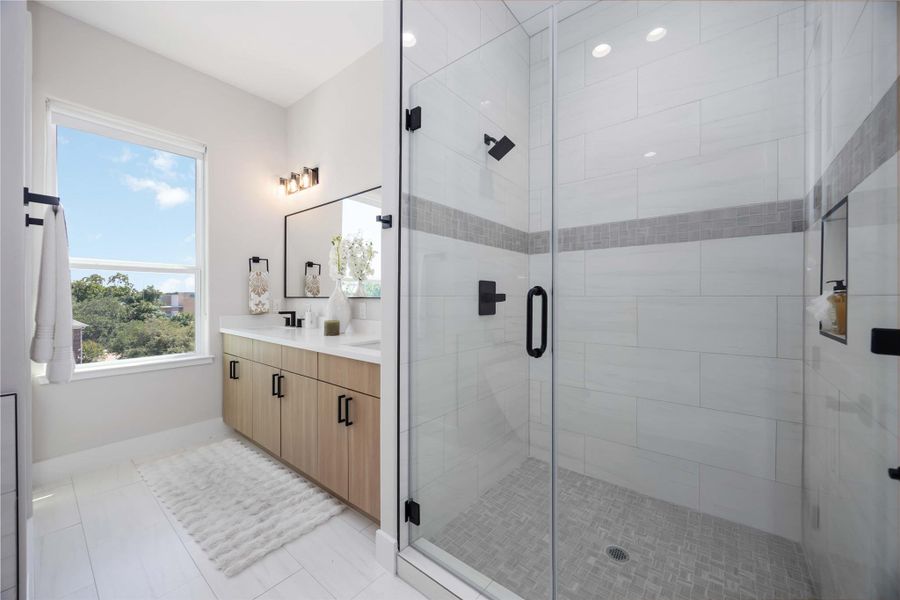 Furnished interior view inside a new home in , Houston (Image 17). Furnished interior view inside a new home in , Houston (Image 17).