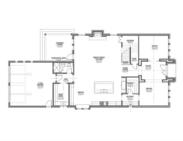 1st Floor plans: 10'4" ceilings throughout.