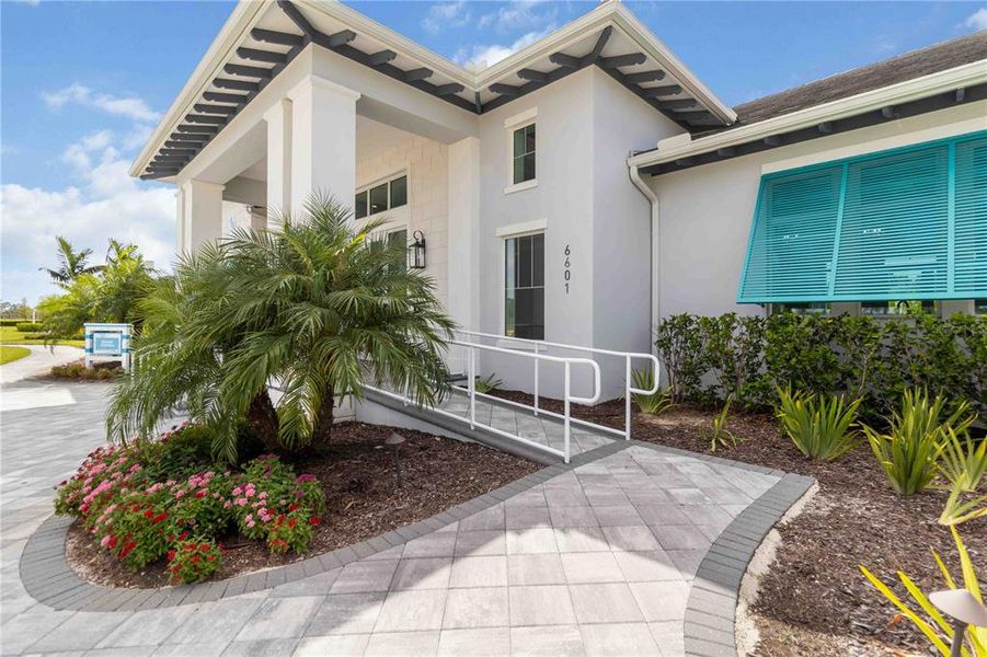 Exterior details and patio area of a home in , Sarasota (Image 19).