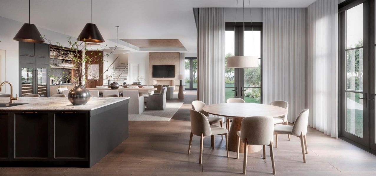 Furnished interior view inside a new home in , Boca Raton (Image 9).