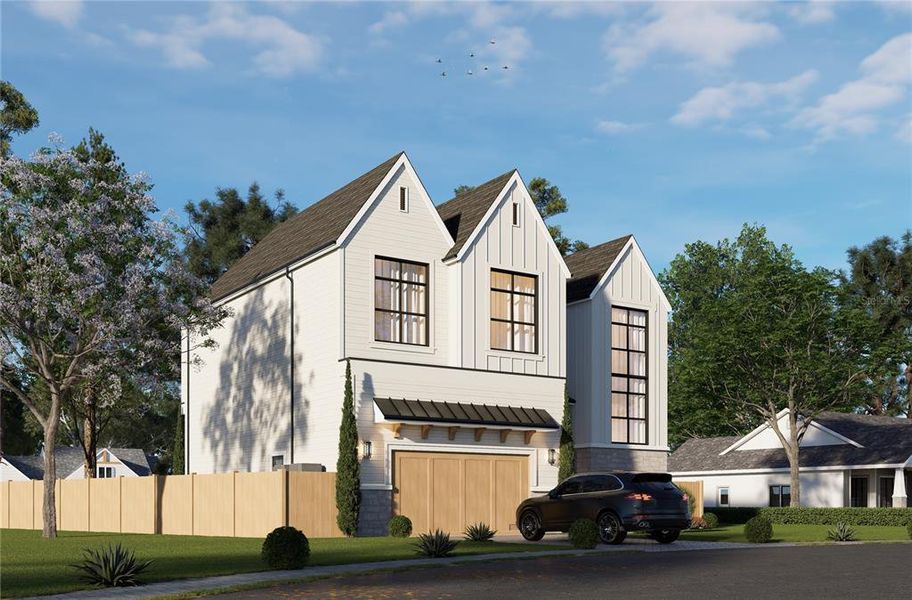 Front exterior of a new home in , Tampa, FL, highlighting curb appeal (Image 2). Front exterior of a new home in , Tampa, FL, highlighting curb appeal (Image 2).