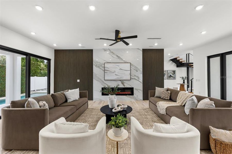 Furnished interior view inside a new home in , Tampa (Image 6).