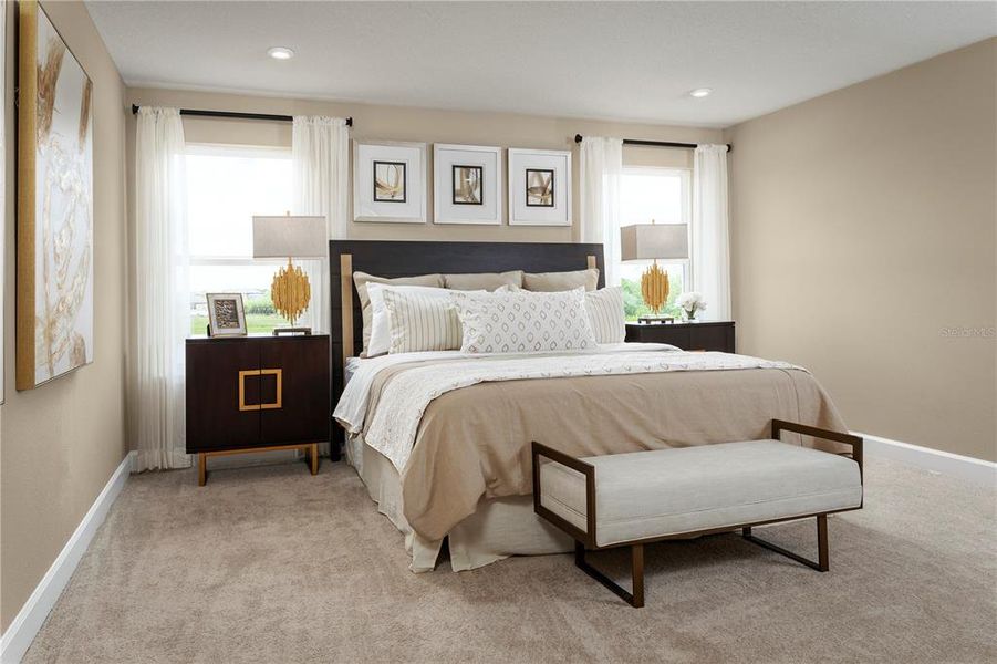 Furnished interior view inside a new home in The Palms at Venetian Bay, New Smyrna Beach (Image 5).