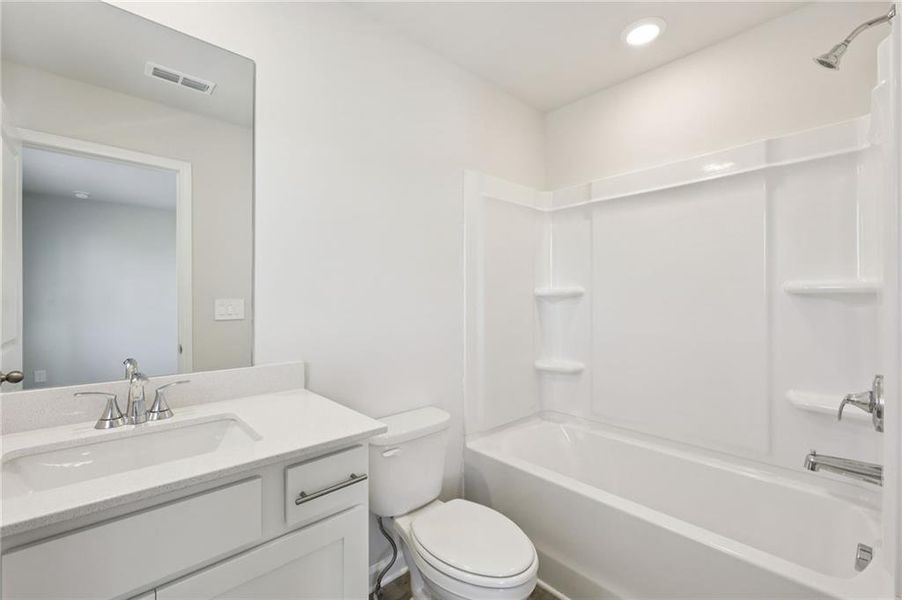 Furnished interior view inside a new home in Parkside at Grayson, Grayson (Image 13).