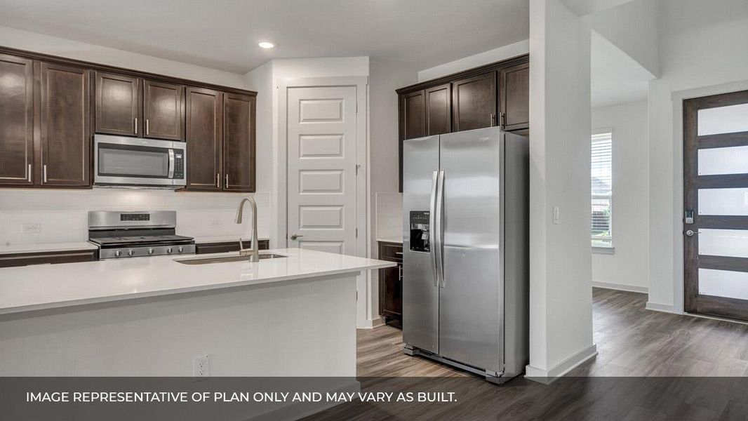 Furnished interior view inside a new home in Rosenbusch Ranch, Leander (Image 7). Furnished interior view inside a new home in Rosenbusch Ranch, Leander (Image 7).