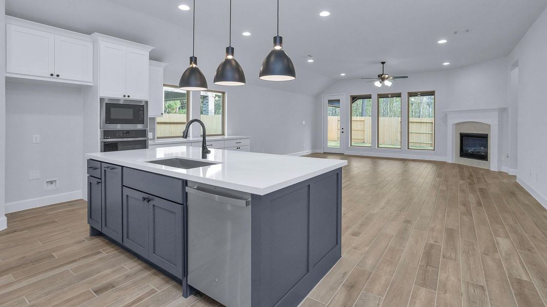 Furnished interior view inside a new home in Woodhavyn 50', Magnolia (Image 10).