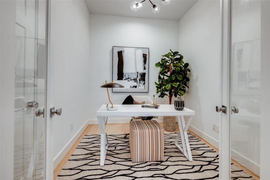 Furnished interior view inside a new home in , Houston (Image 12).
