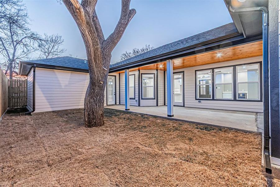 Exterior details and patio area of a home in , Dallas (Image 29). Exterior details and patio area of a home in , Dallas (Image 29).